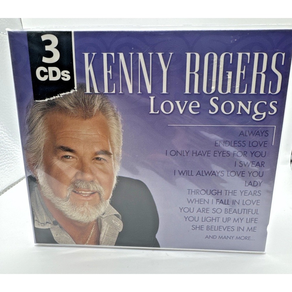 Love Songs by Kenny Rogers (CD, Apr-2003, 3 Discs, Madacy)‎ Brand New Sealed